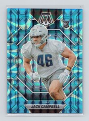 2023 Panini Mosaic Blue Mosaic RC #323 Jack Campbell Detroit Lions